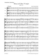 Mass F major BWV 233 "Lutheran Mass 1" by Bach Johann Sebastian for SSolo/ASol