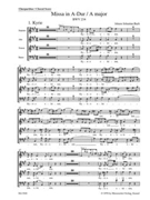 Mass A major BWV 234 "Lutheran Mass 2" by Bach Johann Sebastian for SSolo/Asol