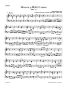 Mass G minor BWV 235 "Lutheran Mass 3" by Bach Johann Sebastian for
