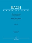 Mass In G Minor Bwv235 by Bach Johann Sebastian - Kohs Andreas - for SATB Vocal Score