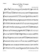 Mass G major BWV 236 "Lutheran Mass 4" by Bach Johann Sebastian for