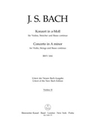 Concerto In A minor BWV1041 - 2nd violin part by Bach Johann Sebastian for Violin 2