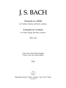 Concerto In A minor BWV1041 - Viola part by Bach Johann Sebastian for VLA