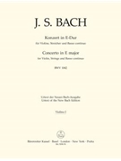 Concerto for Violin Strings and Basso Continuo E major BWV 1042 by Bach Johann Sebastian for