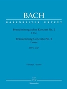 Brandenburg Concerto Nr. 2 F major BWV 1047 by Bach Johann Sebastian for Trp/record