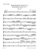Brandenburg Concerto Nr. 4 G major BWV 1049 by Bach Johann Sebastian for