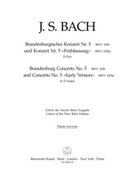 Brandenburg Concerto No. 5 and Concerto No. 5 "Early Version" D major BWV 1050 BWV 1050a by Bach Johann Sebastian for