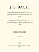 Brandenburg Concerto No. 5 and Concerto No. 5 "Early Version" D major BWV 1050 BWV 1050a by Bach Johann Sebastian for