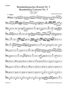 Brandenburg Concerto No. 5 and Concerto No. 5 "Early Version" D major BWV 1050 BWV 1050a by Bach Johann Sebastian for
