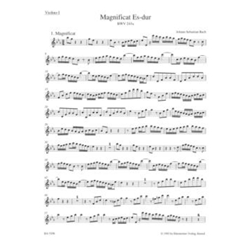 Magnificat E-flat major BWV 243a (First version) by Bach Johann Sebastian for