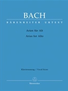 Arias for Contralto (with Accompanying Brochure (german)) by Bach Johann Sebastian - Schelhaas Martin - for ASolo/Pian