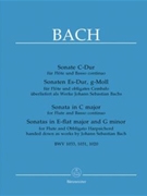Sonatas by Bach Johann Sebastian for Flute and Piano