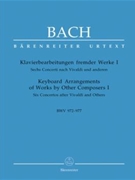 6 Concertos After Vivaldi & Others Bk 1 by Bach Johann Sebastian for Piano