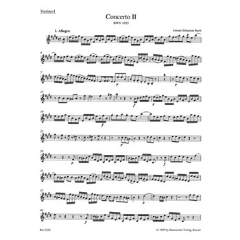 Concerto for Harpsichord and Strings Nr. 2 E major BWV 1053 by Bach Johann Sebastian for