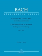 Concerto for Harpsichord and Strings Nr. 4 A major BWV 1055 by Bach Johann Sebastian for Harpisc.-s
