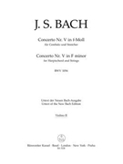 Concerto for Harpsichord and Strings Nr. 5 F minor BWV 1056 by Bach Johann Sebastian for