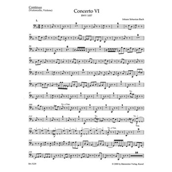 Concerto for Harpsichord two Recorders and Strings Nr. 6 F major BWV 1057 by Bach Johann Sebastian for