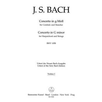 Concerto for Harpsichord and Strings G minor BWV 1058 by Bach Johann Sebastian for