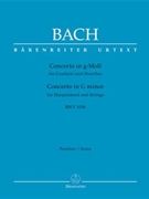 Concerto for Harpsichord and Strings G minor BWV 1058 by Bach Johann Sebastian for Harpisc.-s