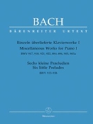 Miscellaneous Works For Piano I by Bach Johann Sebastian for Piano