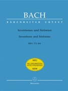 2 & 3 Part Inventions & Sinfonias (with fingering) by Bach Johann Sebastian for Piano