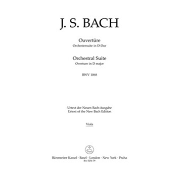 Orchestral Suite (Overture) D major BWV 1068 by Bach Johann Sebastian for