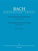 3 Sonatas and 3 Partitas for Solo Violin (BWV 1001-1006) by Bach Johann Sebastian - Wollny Peter - for Violin Unaccompanied