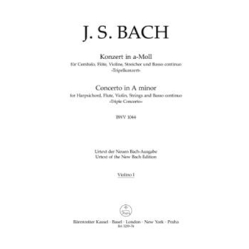 Concerto for Harpsichord, Flute, Violin, Strings and Basso continuo in A minor BWV 1044 "Triple Concerto"