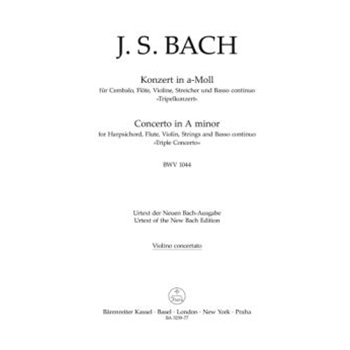 Concerto for Harpsichord, Flute, Violin, Strings and Basso continuo in A minor BWV 1044 "Triple Concerto"