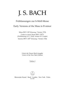 Early Versions of the Mass BWV 232 by Bach Johann Sebastian for