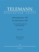 St John Passion 1745 by Telemann Georg Philipp - Kroupova Olga - for SATB