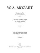 Concerto for Horn und Orchestra Nr. 2 E-flat major K. 417 by Mozart Wolfgang Amadeus for