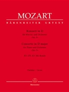 Concerto for Piano and Orchestra Nr. 5 D major K. 175 K. 382 Rondo by Mozart Wolfgang Amadeus for Piano-Solo