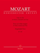 Trio In E-flat Kv 498 by Mozart Wolfgang Amadeus for Piano Trio