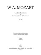 Laudate Dominum K. 339 (from the Vesperae solennes de Confessore) by Mozart Wolfgang Amadeus for