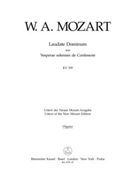 Laudate Dominum K. 339 (from the Vesperae solennes de Confessore) by Mozart Wolfgang Amadeus for