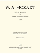 Laudate Dominum K. 339 (from the Vesperae solennes de Confessore) by Mozart Wolfgang Amadeus for
