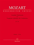 Laudate Dominum K. 339 (from the Vesperae solennes de Confessore) by Mozart Wolfgang Amadeus for SSolo/Mixe
