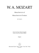Missa brevis D minor K. 65 (61a) by Mozart Wolfgang Amadeus for