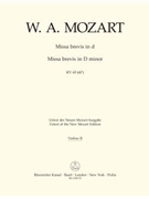 Missa brevis D minor K. 65 (61a) by Mozart Wolfgang Amadeus for