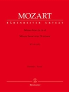Missa brevis D minor K. 65 (61a) by Mozart Wolfgang Amadeus for SSolo/ASol