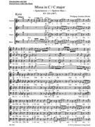 Missa C major K. 220 (196b) "Sparrow Mass" by Mozart Wolfgang Amadeus for SSolo/ASol