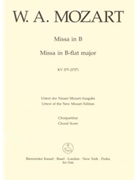 Missa brevis B-flat major K. 275 (272b) by Mozart Wolfgang Amadeus for SSolo/ASol