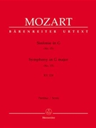 Symphony Nr. 15 G major K. 124 by Mozart Wolfgang Amadeus for 2Ob/2Hn/St