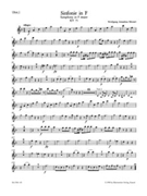 Symphony F major K. 75 by Mozart Wolfgang Amadeus for