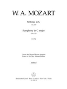 Symphony Nr. 10 G major K. 74 by Mozart Wolfgang Amadeus for