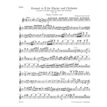 Concerto for Piano and Orchestra Nr. 15 B-flat major K. 450 by Mozart Wolfgang Amadeus for