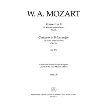 Concerto for Piano and Orchestra Nr. 18 B-flat major K. 456 by Mozart Wolfgang Amadeus for