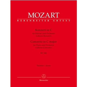 Concerto for Piano and Orchestra Nr. 8 C major K. 246 "Lutzow Concerto" by Mozart Wolfgang Amadeus for Piano-Solo