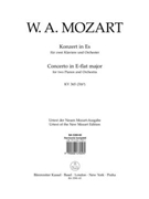 Concerto for two Pianos and Orchestra Nr. 10 E-flat major K. 365 (316a) by Mozart Wolfgang Amadeus for
